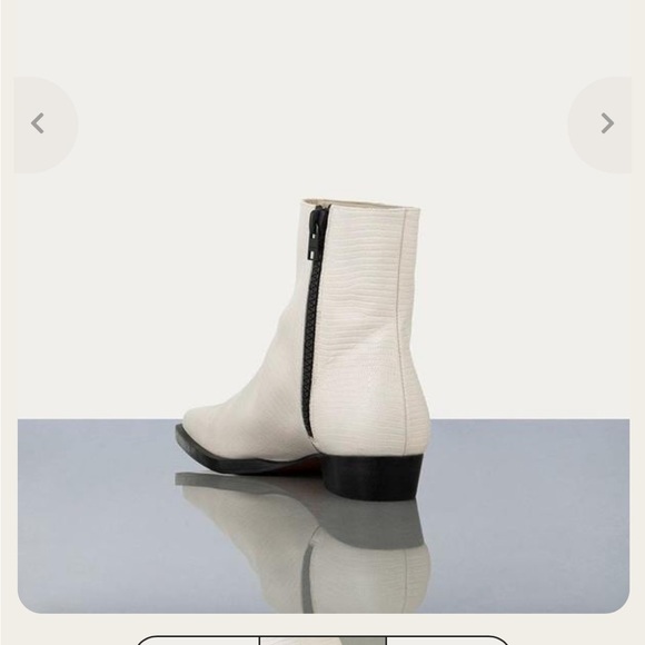 NEW‎ Frame le Maddox ankle cream boots euro 37 or 7 reg $498 - Picture 3 of 14
